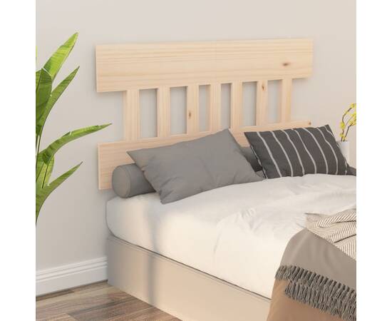 Tăblie de pat, 143,5x3x81 cm, lemn masiv de pin, 5 image
