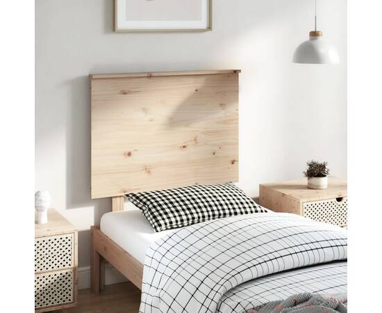 Tăblie de pat, 79x6x82,5 cm, lemn masiv de pin, 3 image