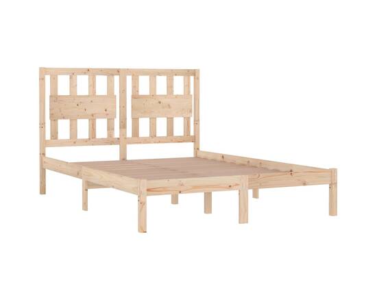 Cadru de pat, 160x200 cm, lemn masiv de pin, 4 image