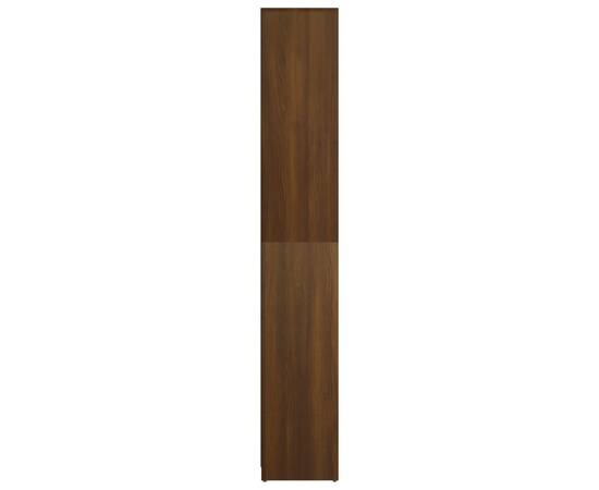 Dulap de baie, stejar maro, 30x30x183,5 cm, lemn prelucrat, 7 image