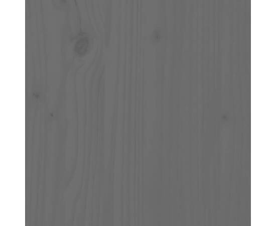 Pat de zi, gri, 90x190 cm, lemn masiv de pin, 9 image