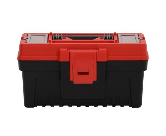 Set de cutii de scule, 2 piese, negru și roșu, polipropilenă, 4 image