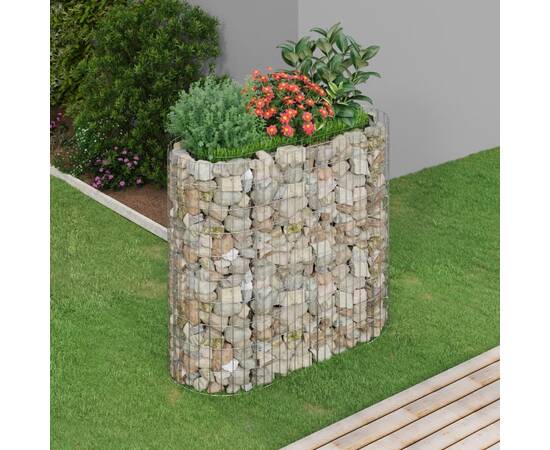 Strat înălțat gabion, 120x50x100 cm, fier galvanizat