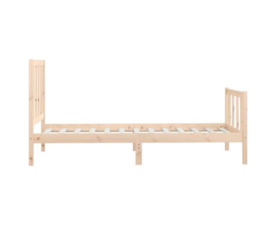 Cadru de pat, 90x200 cm, lemn masiv, 6 image