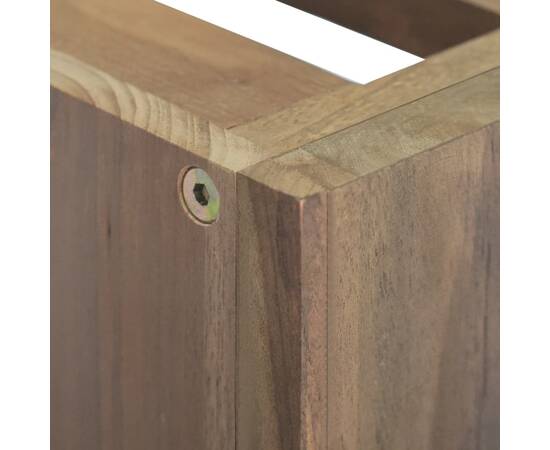 Dulap pentru baie de perete, 45x30x40 cm, lemn masiv de tec, 6 image