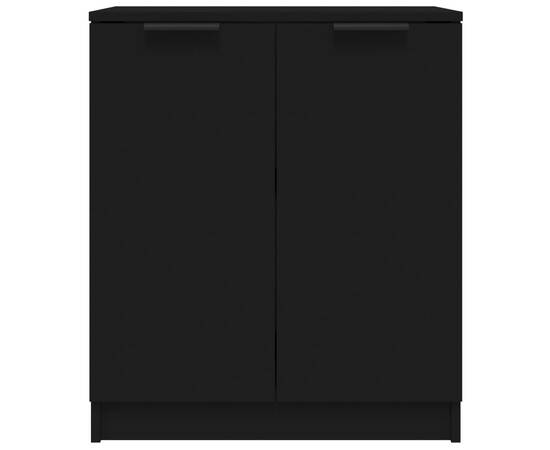 Servantă, negru, 60x30x70 cm, lemn prelucrat, 3 image