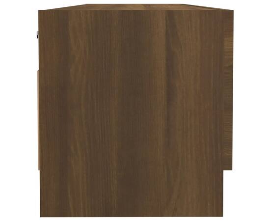 Șifonier, stejar maro, 100x32,5x35 cm, lemn prelucrat, 4 image