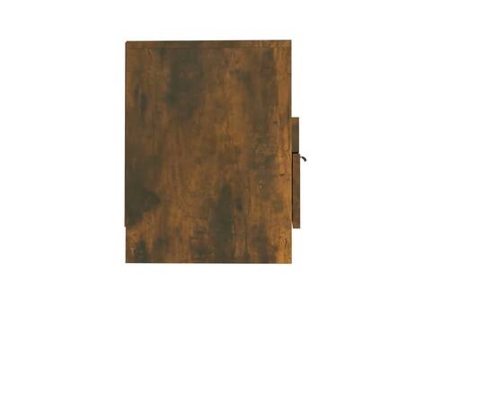 Comodă tv, stejar fumuriu, 150x33,5x45 cm, lemn prelucrat, 6 image