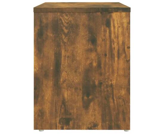 Noptiere, 2 buc., stejar afumat, 40x30x40 cm, lemn prelucrat, 5 image