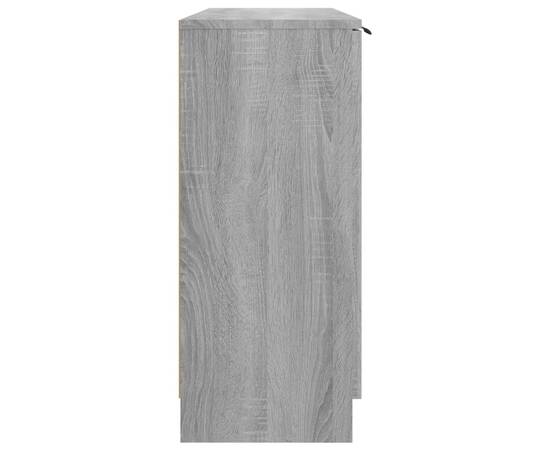 Servantă, sonoma gri, 90,5x30x70 cm, lemn prelucrat, 6 image
