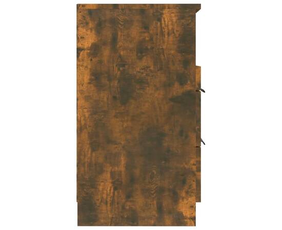 Noptiere de perete, 2 buc., stejar fumuriu, lemn prelucrat, 5 image