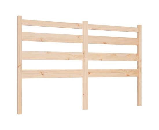 Tăblie de pat, 206x4x100 cm, lemn masiv de pin, 2 image