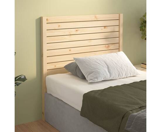Tăblie de pat, 106x4x100 cm, lemn masiv de pin, 4 image