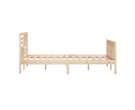Cadru de pat, 160x200 cm, lemn masiv, 6 image