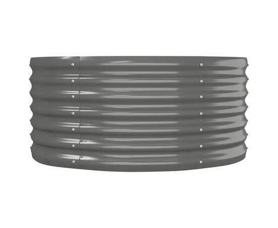 Jardinieră grădină gri 152x80x36 cm oțel vopsit electrostatic, 4 image