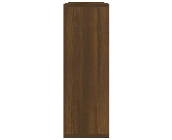 Raft de perete, stejar maro, 104x20x58,5 cm, lemn compozit, 4 image