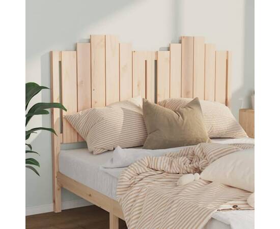 Tăblie de pat, 141x4x110 cm, lemn masiv de pin, 3 image