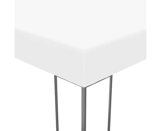 Pavilion cu șir de lumini, alb, 4x3x2,7 m, 5 image