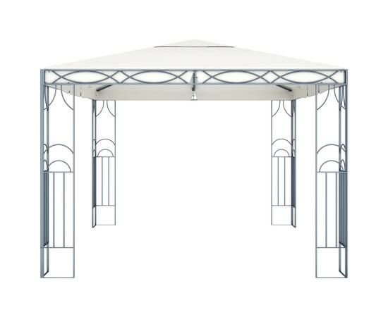 Pavilion cu șir de lumini led, crem, 400x300 cm, 4 image