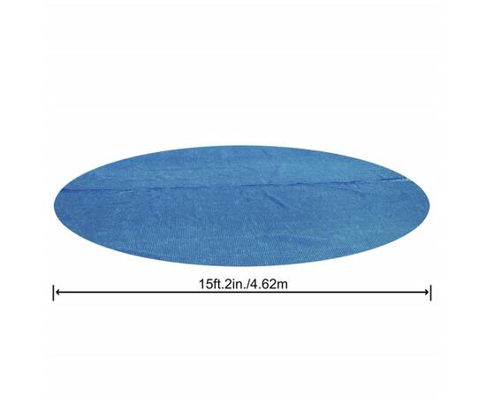 Bestway prelată solară de piscină flowclear, albastru, 462 cm, rotundă, 6 image