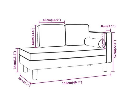 Canapea cu 2 locuri, cappuccino, piele ecologică, 9 image