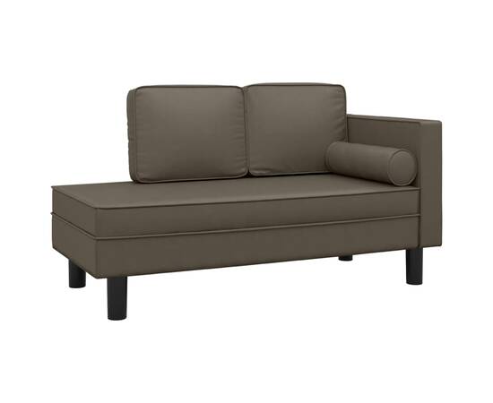 Canapea cu 2 locuri, gri, piele ecologică, 2 image