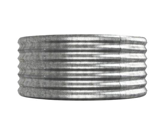 Jardinieră, argintiu, 224x80x36 cm, oțel vopsit electrostatic, 4 image