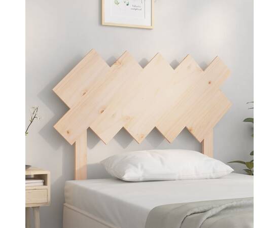 Tăblie de pat, 104x3x80,5 cm, lemn masiv de pin