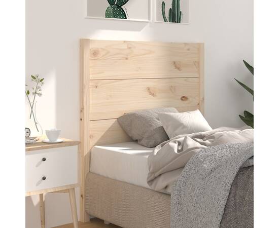 Tăblie de pat, 106x4x100 cm, lemn masiv de pin