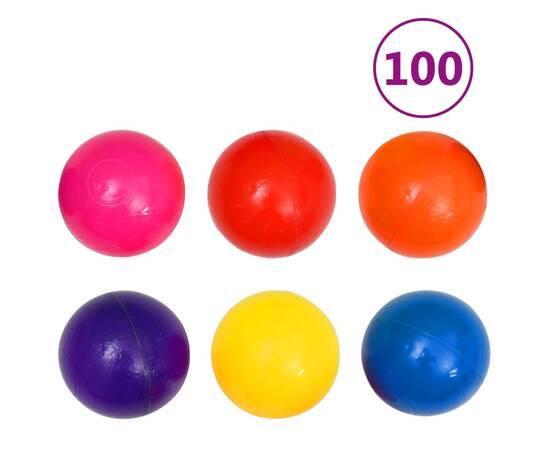 Cort de joacă pentru copii cu 350 bile, multicolor, 9 image