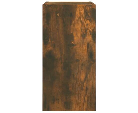 Comodă tv, stejar fumuriu, 30,5x30x60 cm, lemn prelucrat, 3 image