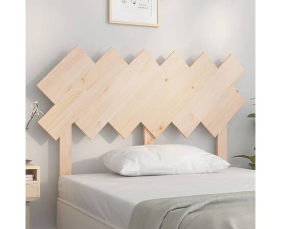 Tăblie de pat, 122,5x3x80,5 cm, lemn masiv de pin