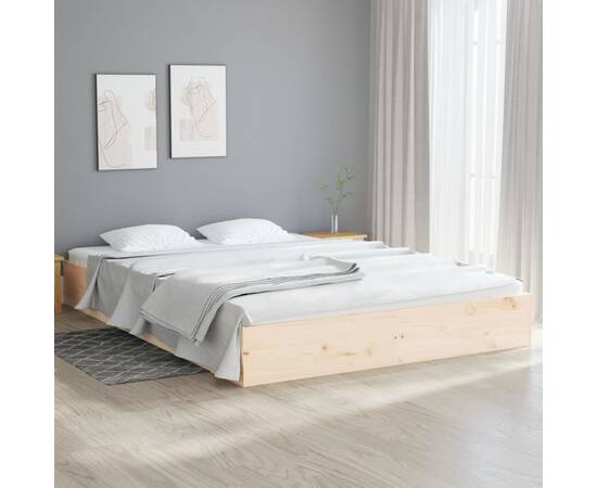 Cadru de pat super king 6ft, 180x200 cm, lemn masiv