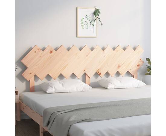 Tăblie de pat, 196x3x80,5 cm, lemn masiv de pin, 3 image