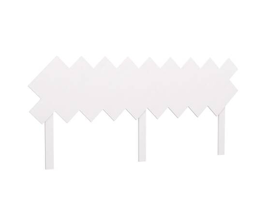 Tăblie de pat, alb, 178x3x80,5 cm, lemn masiv de pin, 2 image