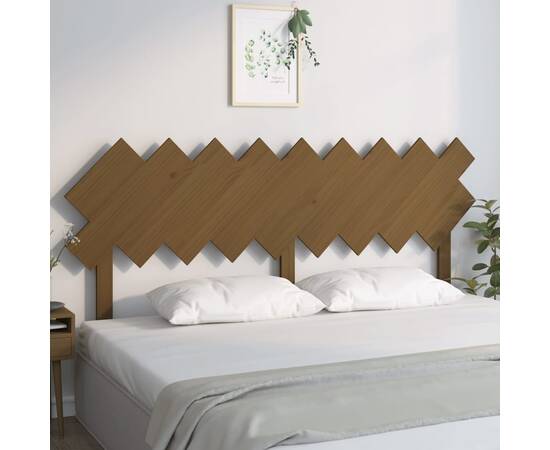 Tăblie de pat, maro miere, 178x3x80,5 cm, lemn masiv de pin