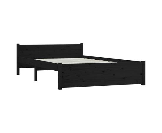 Cadru de pat cu sertare, negru, 140x190 cm, 5 image
