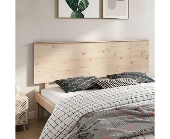 Tăblie de pat, 204x6x82,5 cm, lemn masiv de pin