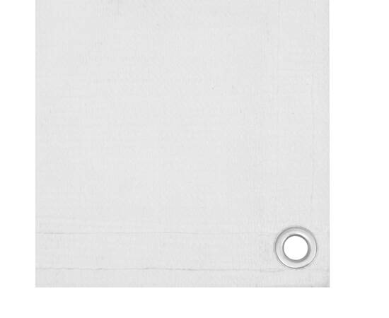 Paravan de balcon, alb, 75 x 500 cm, hdpe, 3 image