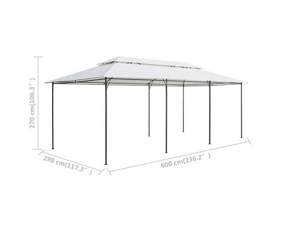 Pavilion, alb, 600 x 298 x 270 cm, 180g/m², 7 image