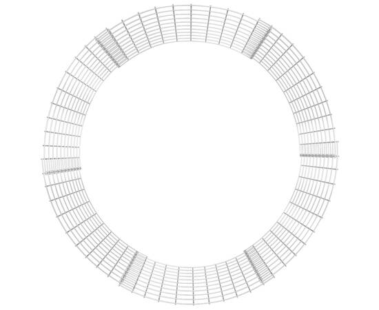 Strat înălțat gabion, Ø100x100 cm, oțel galvanizat, circular, 4 image
