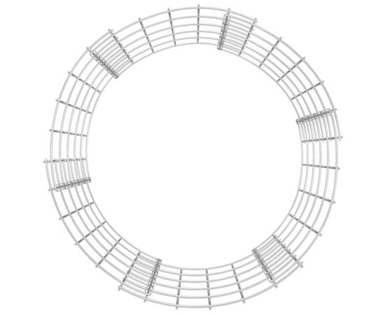Strat înălțat gabion, Ø50x50 cm, oțel galvanizat, circular, 4 image