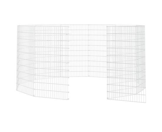 Cușcă pentru iepuri, 12 panouri, 54x100 cm, fier galvanizat, 5 image