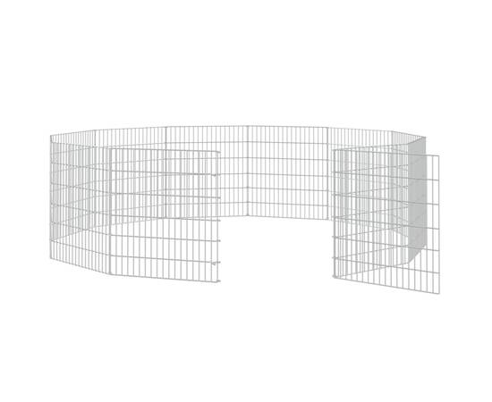 Cușcă pentru iepuri, 12 panouri, 54x60 cm, fier galvanizat, 5 image