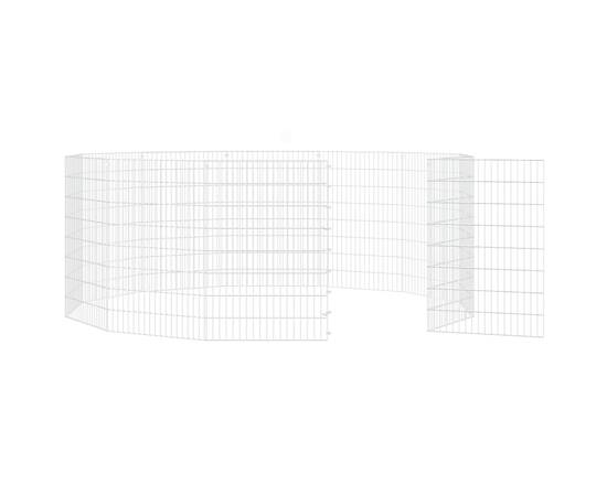 Cușcă pentru iepuri, 12 panouri, 54x80 cm, fier galvanizat, 5 image