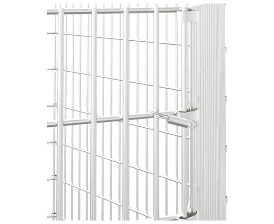 Cușcă pentru iepuri, 6 panouri, 54x100 cm, fier galvanizat, 6 image