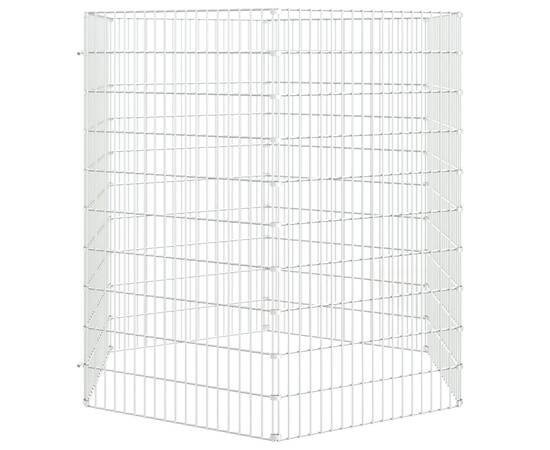 Cușcă pentru iepuri, 6 panouri, 54x100 cm, fier galvanizat, 3 image