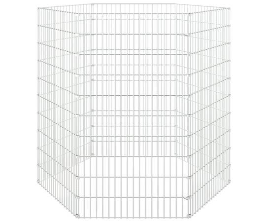 Cușcă pentru iepuri, 6 panouri, 54x100 cm, fier galvanizat, 4 image