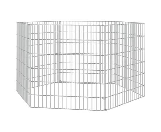 Cușcă pentru iepuri, 6 panouri, 54x60 cm, fier galvanizat, 4 image