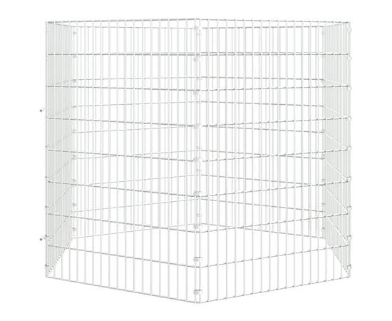 Cușcă pentru iepuri, 6 panouri, 54x80 cm, fier galvanizat, 3 image